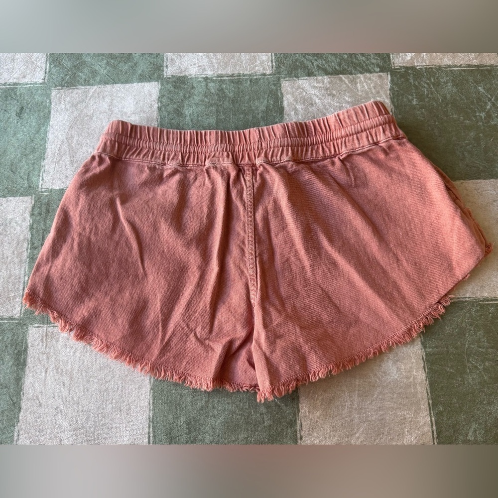 New Roxy Rust Scenic Route Frayed edge shorts Size M - Picture 2 of 6